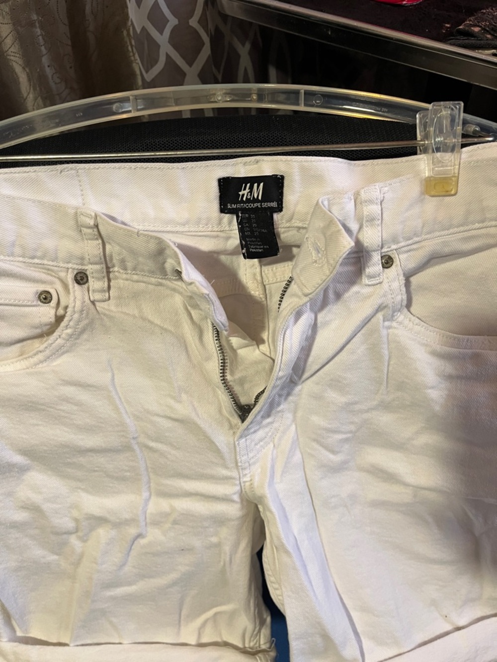 H&M Slim Fit Men's White Jeans